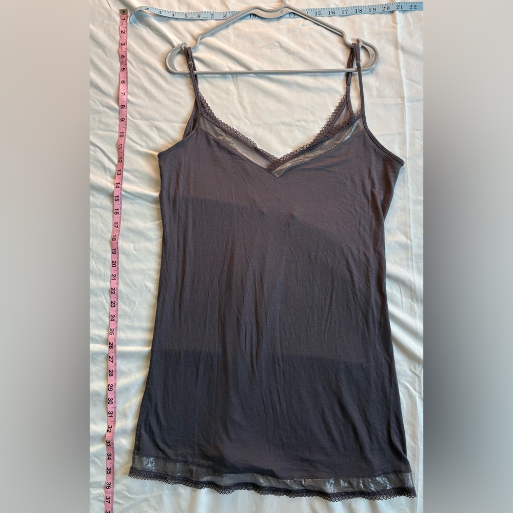 Victoria's Secret Charcoal Lace Slip